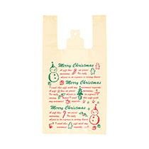 クリスマススノーパーティーレジバッグ-M