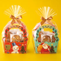 愉快なクリスマスワンタッチトレイ-2［FSC認証紙使用］