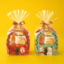 愉快なクリスマスワンタッチトレイ-3［FSC認証紙使用］