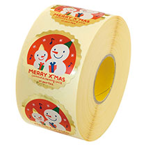 スノーマンロールシール-2