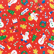クリスマススノーマン包装紙-2