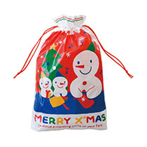 スノーマンギフト巾着バッグ-3