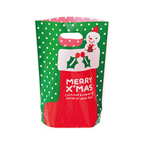 クリスマススノーマンPPスタンドバッグ-2