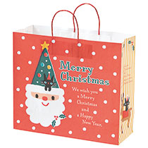 【クリスマス予約】クリスマスツリーサンタペーパーバッグ-1