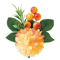 フルリールアレンジクリップ付S／イエローマム-2