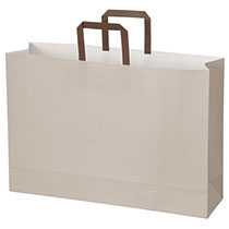 無地象牙カラーペーパーバッグ-1