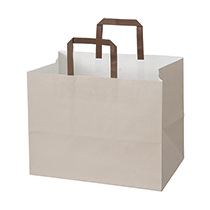 無地象牙カラーペーパーバッグ-3