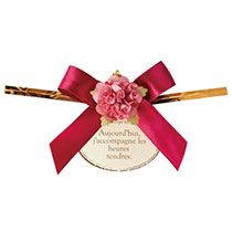 フルリールリボンワイヤータイ-3/ワインレッド