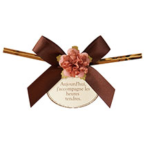 フルリールリボンワイヤータイ-4/ブラウン