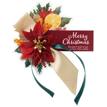 ポインセチアフルリールクリップ付-1