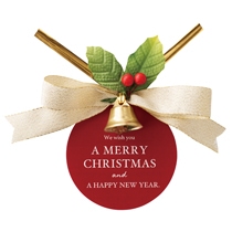 クリスマスヒイラギフルリールワイヤータイ-1