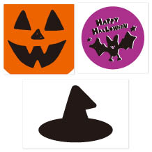 ランタン装飾用ハロウィンパーツのダウンロードPOP