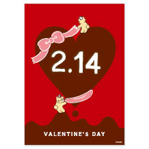 バレンタインデイ案内ダウンロードPOP