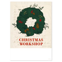 クリスマスワークショップの案内用ダウンロードPOP