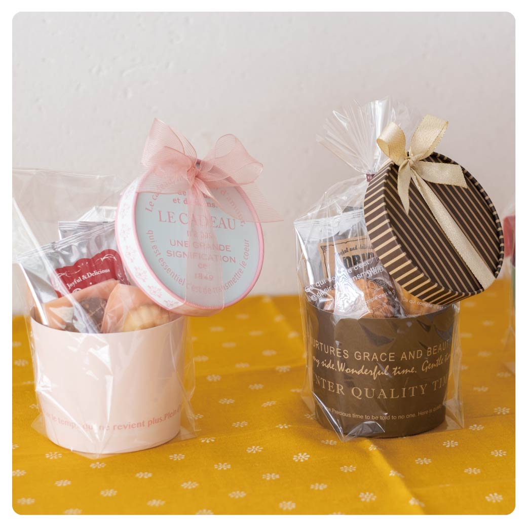 フタ付きボックスで魅せる!ボリュームラッピング