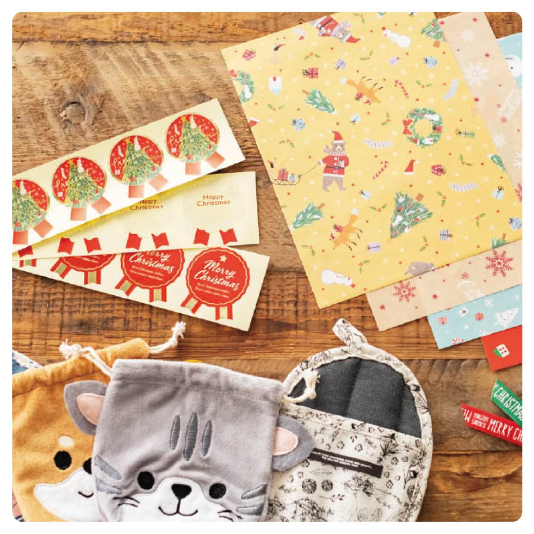 通年アイテムをイベント時にもアピールできる応用ラッピング