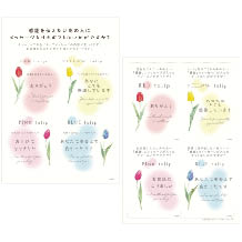 メッセージ入りチューリップシリーズ販促用ダウンロードPOP