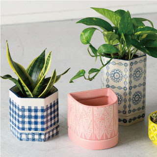 観葉植物におすすめ!植木鉢&鉢カバー特集