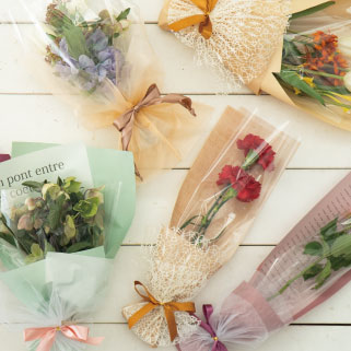 パッと完成!らくらくブーケラッピングアイテム