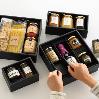 食品ギフトに!瓶もの詰め合わせギフト資材