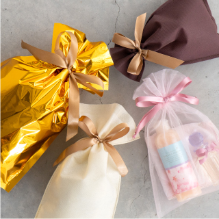 誰がやっても同じ仕上がり!定番のリボン付きバッグ