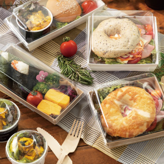テイクアウト|ランチボックス・お弁当特集:高さのあるフタ付きデリボックス