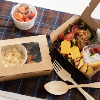 テイクアウト|ランチボックス・お弁当特集:フラットなフタのデリボックス
