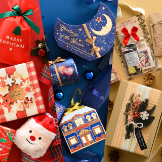 カラー別で彩るクリスマスラッピング