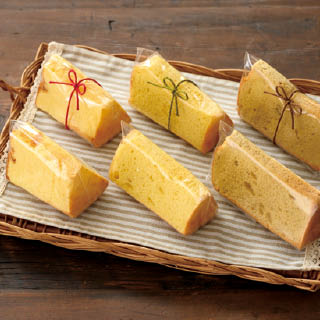 カットやホールのシフォンケーキをきれいに包む専用資材