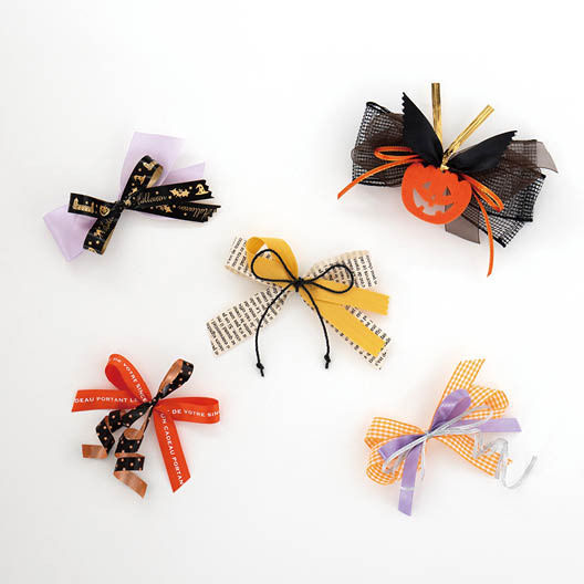 ラッピングAtoZ vol.2 10月をイメージしたリボンと小物のコーディネート