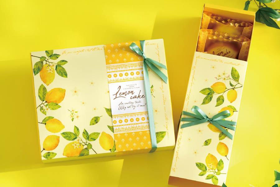 レモンケーキスリーブボックスラッピング