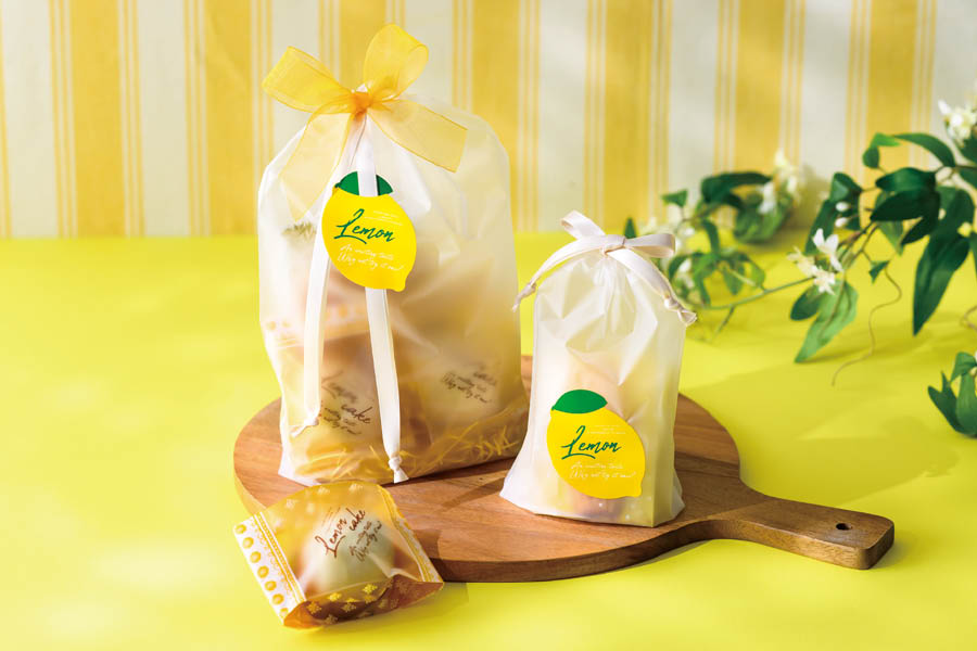 レモンケーキ巾着ラッピング