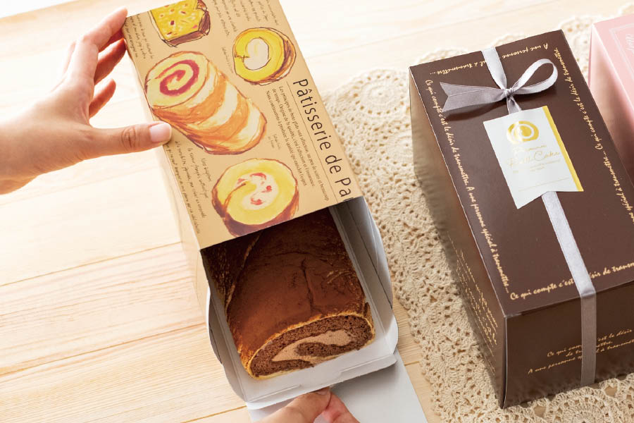 ロールケーキラッピング