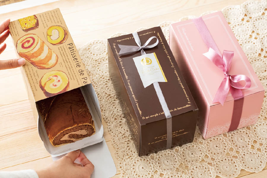 ロールケーキラッピング