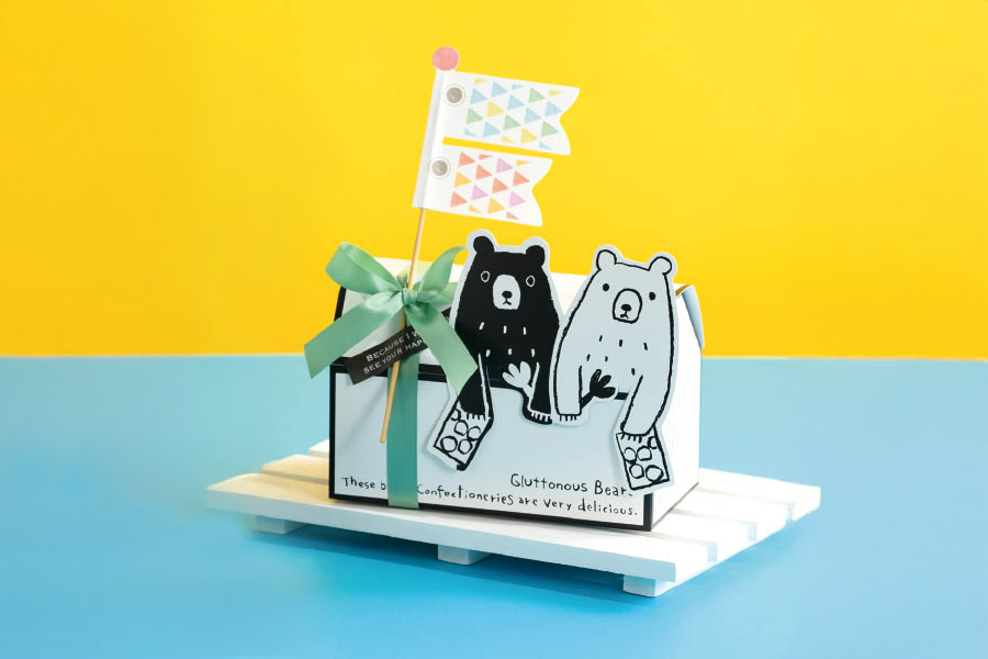 グラットンのボックスとトレイを使ったこどもの日向けギフトラッピングアイデア