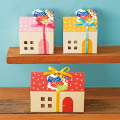こどもの日シールをハウス型ボックスに貼ったギフトアイデア