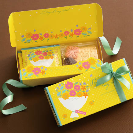 ギフトに詰め合わせるスタンプクッキー