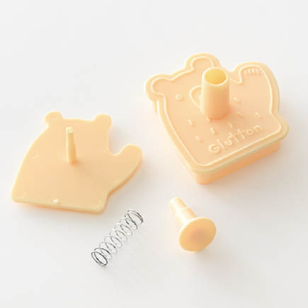 分解した状態のスタンプクッキー