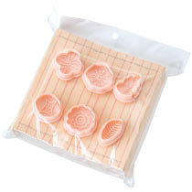 花柄のスタンプ式クッキー型セット
