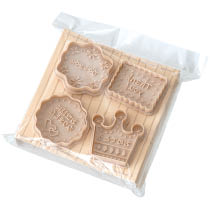 メッセージのスタンプ式クッキー型セット