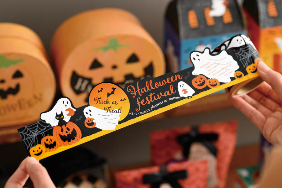 ハロウィンのギフトアイテム_棚ポスター