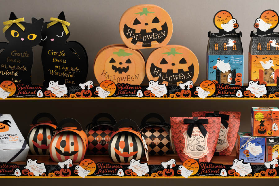 ハロウィンのギフトアイテム_棚ポスター
