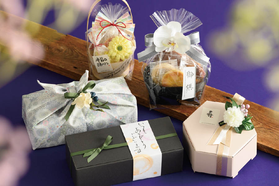 贈答向け和菓子ラッピングアイデア