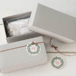 シュトーレンラッピンググレーのギフトボックス