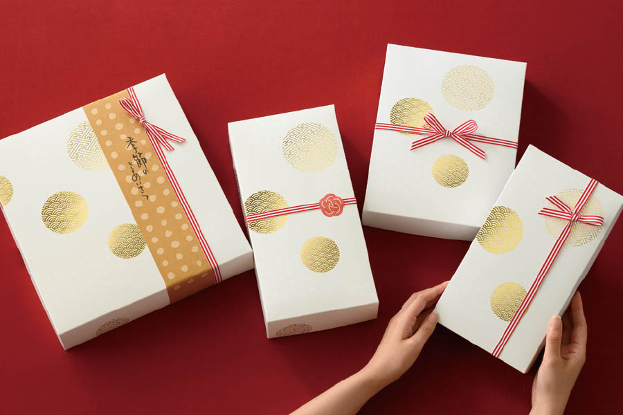 和菓子のラッピングアイデア_JT和風ギフトボックス