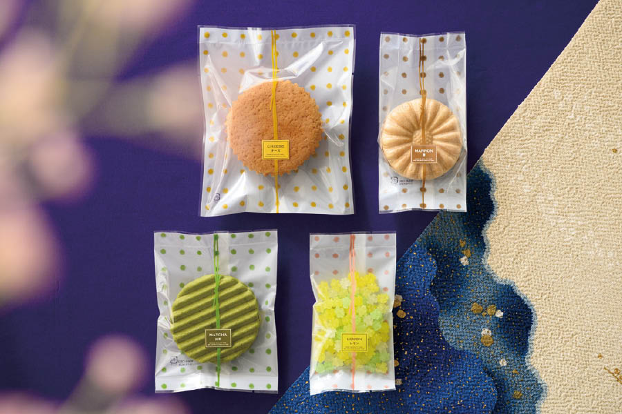 和菓子のラッピングアイデア_食品対応個包装WA
