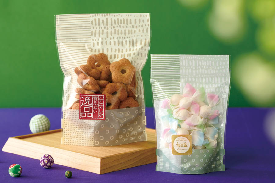 和菓子のラッピングアイデア_食品対応個包装WMOZ