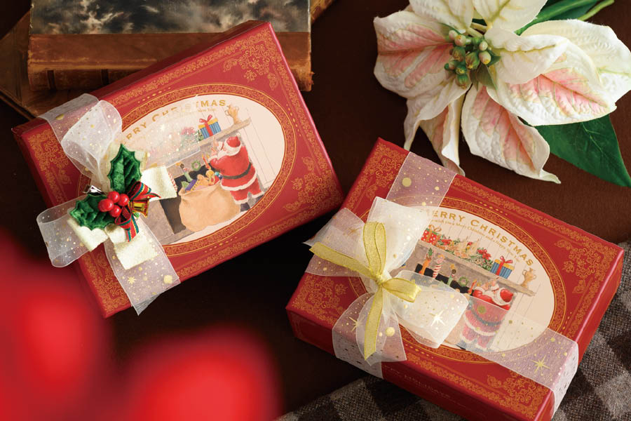 新商品でつくるクリスマスギフト_飛び出すデザイン貼箱