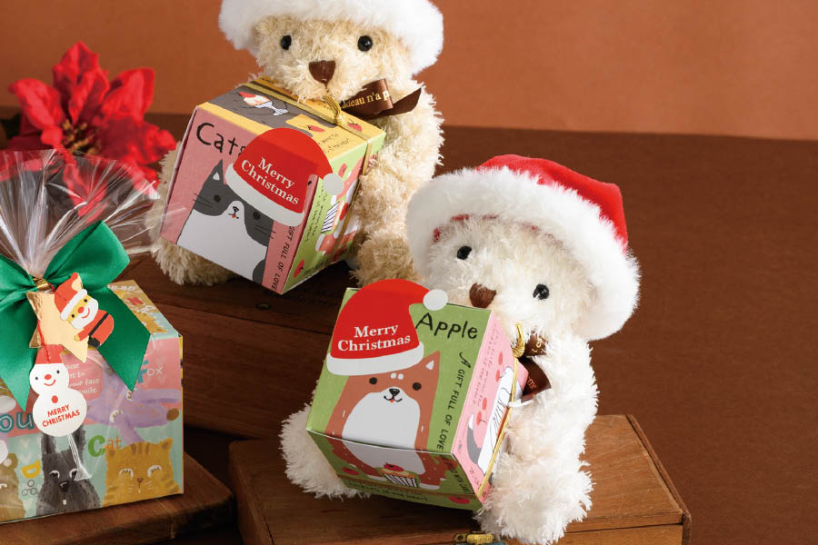 クリスマス小物でつくるギフト