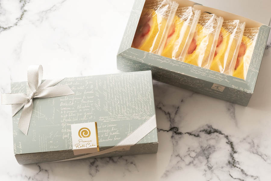 カットロールケーキの冷凍ギフトアイデア